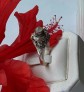 AGNES CREATIONS /BAGUE OUVRANTE POISON SECRET ARGENT 925 & PIERRE LUNE TAILLE 60