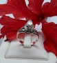 AGNES CREATIONS /BAGUE OUVRANTE POISON SECRET ARGENT 925 & PIERRE LUNE TAILLE 57