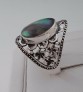 AGNES CREATIONS / BELLE BAGUE FEMME EN ARGENT 925 ORNEE NACRE ABALONE TAILLE 53