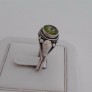 AGNES CREATIONS / BELLE BAGUE FEMME EN ARGENT 925 ORNEE PERIDOT - TAILLE 51