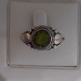 AGNES CREATIONS / BELLE BAGUE FEMME EN ARGENT 925 ORNEE PERIDOT - TAILLE 51