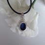  AGNES CREATIONS / Pendentif femme Médaillon en Argent 925 orné Lapis Lazuli