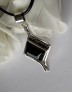 AGNES CREATIONS / Pendentif Femme Style Art Déco en argent 925 & Onyx Noir