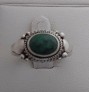 AGNES CREATIONS / BELLE BAGUE FEMME EN ARGENT 925 ORNEE TURQUOISE - TAILLE 50