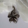 AGNES CREATIONS / Beau Pendentif Femme Fleur Rock & Glam en Argent 925 