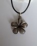 AGNES CREATIONS / Beau Pendentif Femme Fleur Rock & Glam en Argent 925 