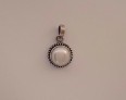 AGNES CREATIONS / JOLI PENDENTIF EN ARGENT 925 & PERLE BLANCHE