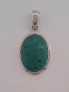 AGNES CREATIONS / BEAU PENDENTIF CABOCHON ARGENT 925 & TURQUOISE