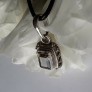  AGNES CREATIONS / Superbe Pendentif style Inde Argent 925 orné Quartz fumé