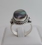 AGNES CREATIONS / JOLIE BAGUE FEMME ARGENT 925 ORNEE NACRE ABALONE - TAILLE 58