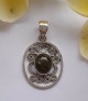 AGNES CREATIONS // PENDENTIF MODE VINTAGE EN ARGENT 925 ORNE LABRADORITE