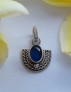 AGNES CREATIONS / Pendentif femme mode style Inde en Argent 925 & Lapis lazuli