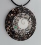 AGNES CREATIONS / IMPORTANT PENDENTIF MEDAILLON OEIL SHIVA -ST LUCIE ARGENT 925 