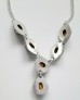 AGNES CREATIONS // Elégant Collier femme Moderne argent 925 ornée Oeil de Tigre