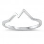 Bague Montagne en Argent Massif