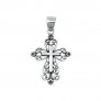 PENDENTIF mixte Croix argent 925