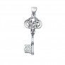 PENDENTIF mixte Clé celtique argent 925