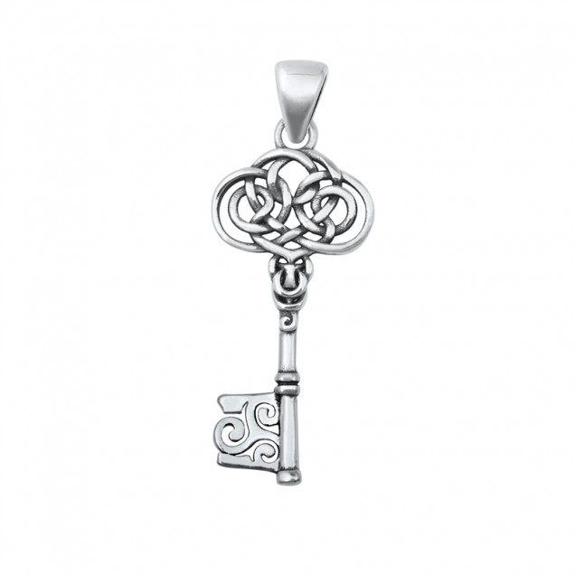 PENDENTIF mixte Clé celtique argent 925