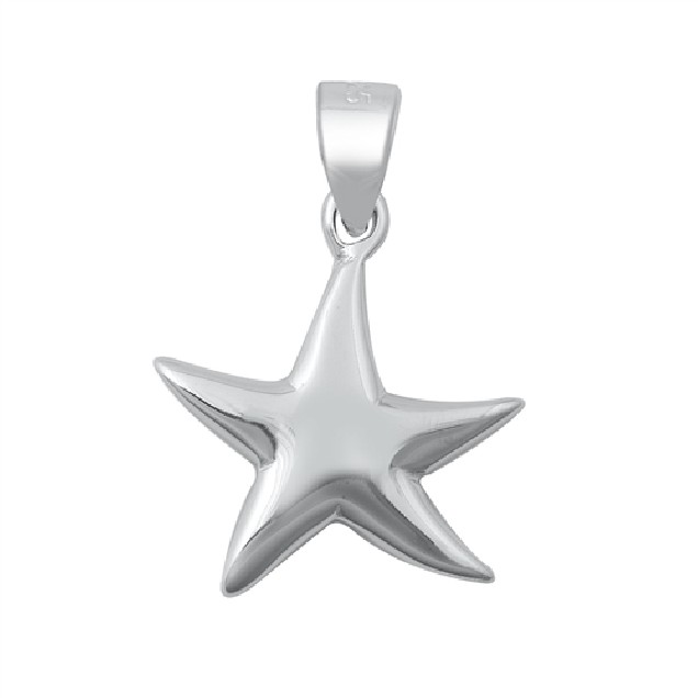 PENDENTIF mixte Étoile de mer argent 925