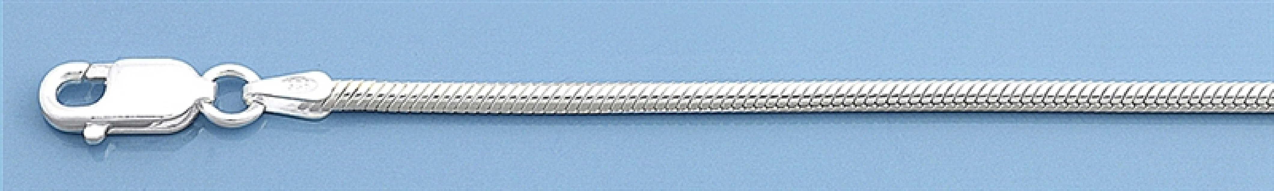 Chaine mixte maille Serpent 1,5 mm argent 925