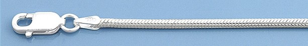 Chaine mixte maille Serpent 1,9 mm argent 925