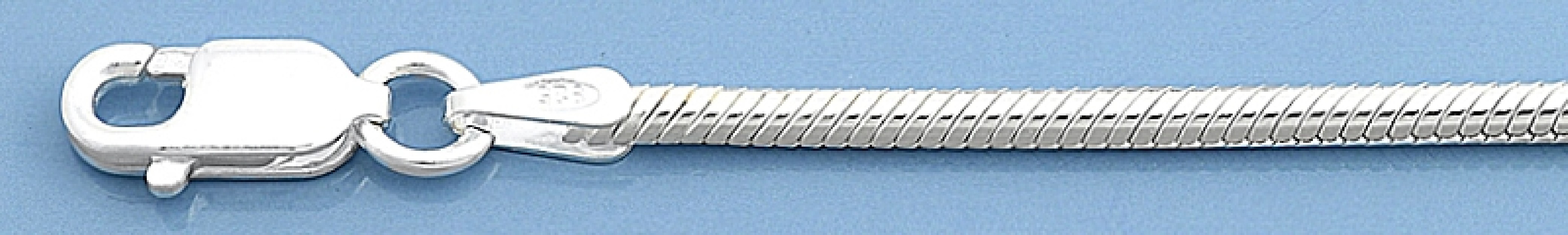 Chaine mixte maille Serpent 3 mm argent 925