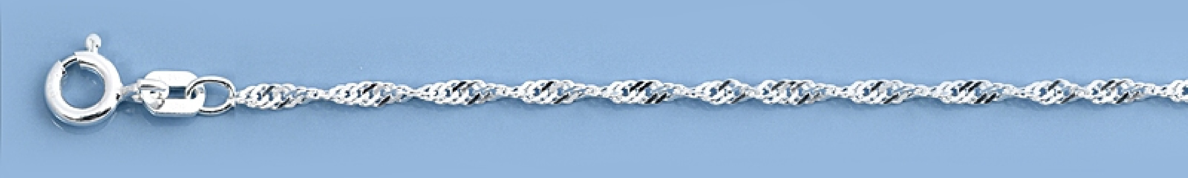 Chaine maille SINGAPOUR 1,3 mm argent 925