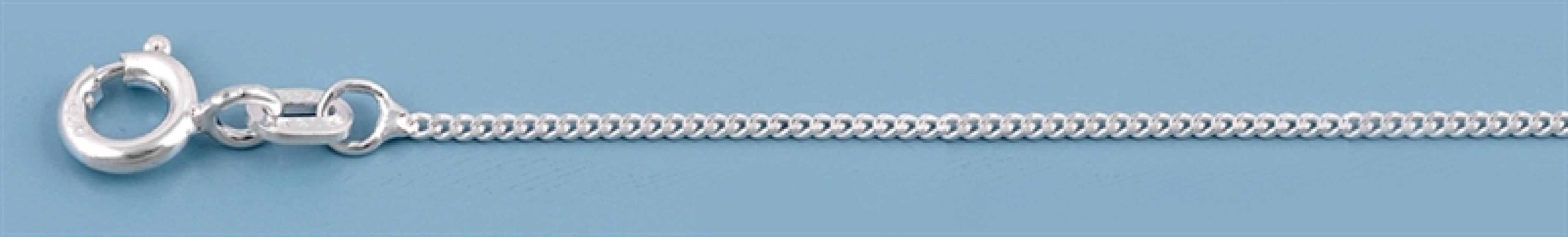 Chaine mixte maille Gourmette 1,2 mm argent 925 - 45 cm