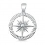 PENDENTIF mixte Boussole argent 925