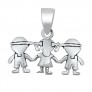 PENDENTIF mixte Spirale argent 925