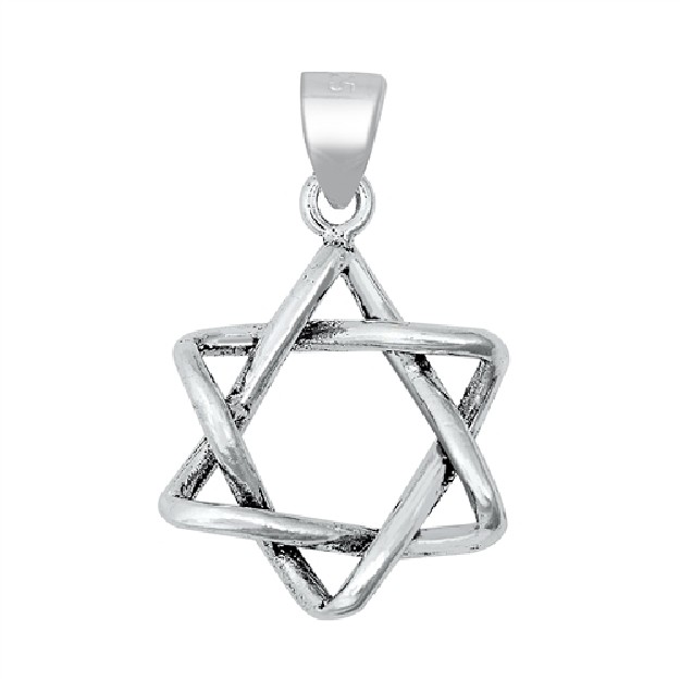 PENDENTIF mixte Étoile argent 925