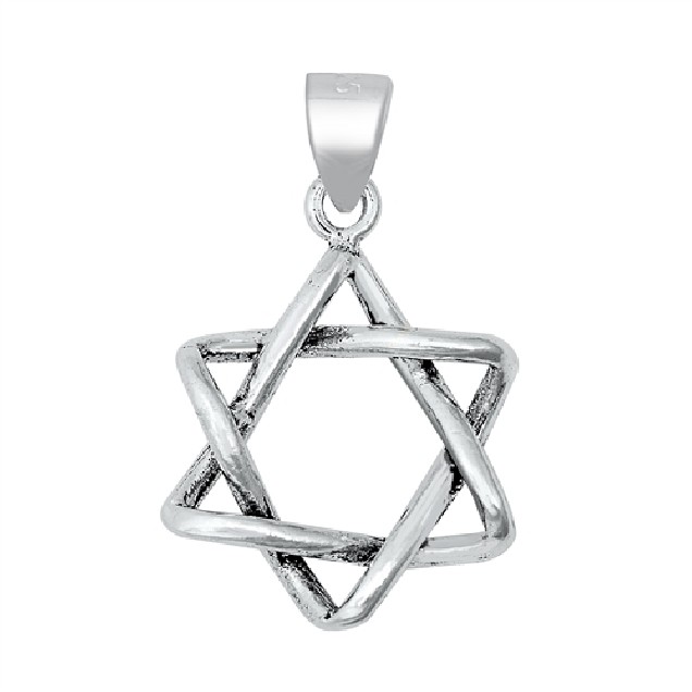 PENDENTIF mixte Étoile argent 925