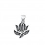 PENDENTIF mixte Fleur de Lotus argent 925