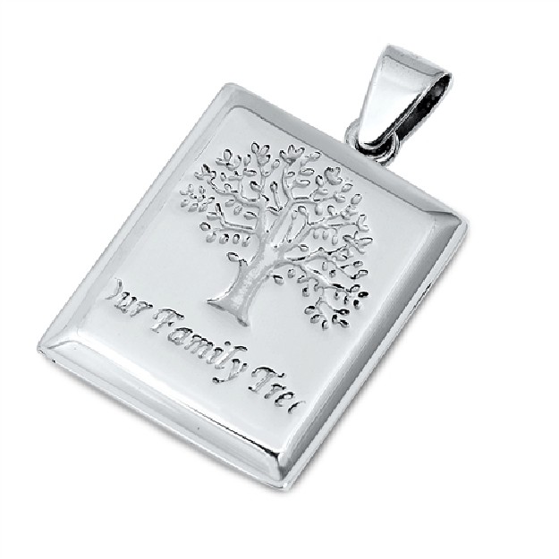 PENDENTIF porte photo arbre de vie argent 925