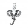 PENDENTIF mixte Tête d'éléphant argent 925