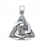 PENDENTIF mixte Triquetra argent 925