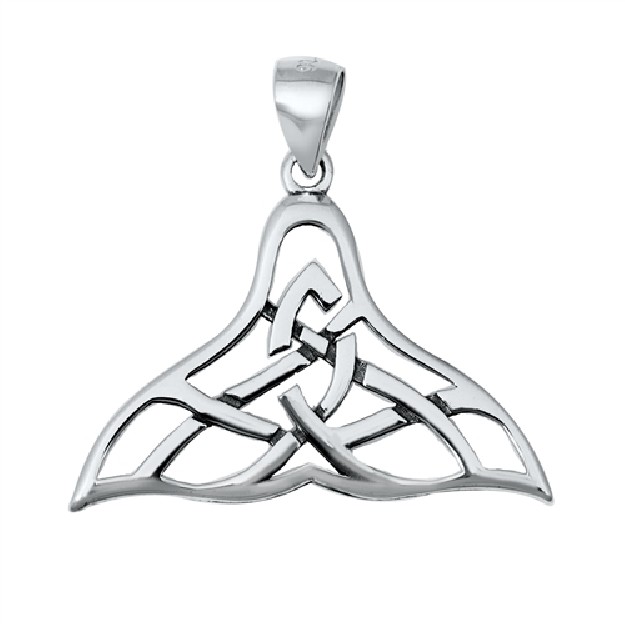 PENDENTIF mixte Queue de baleine argent 925