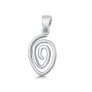 PENDENTIF mixte Spirale argent 925