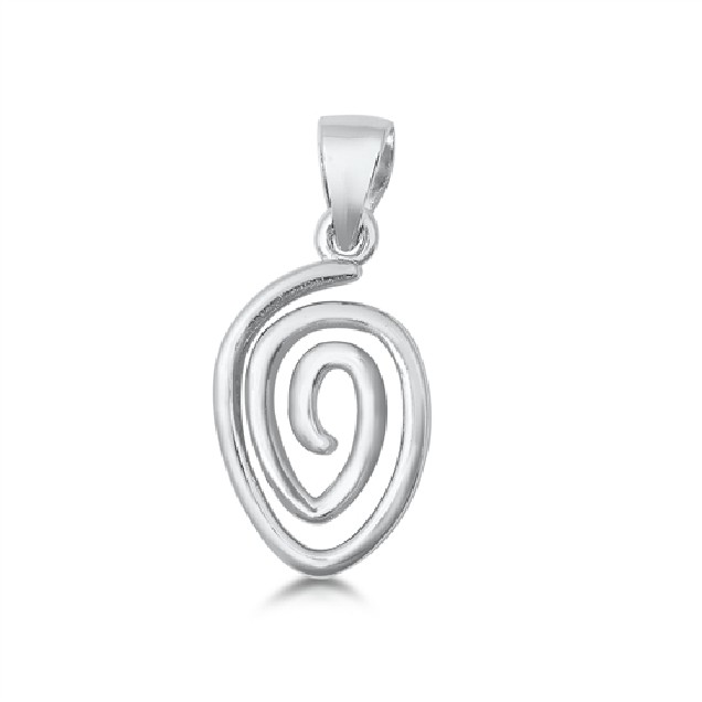 PENDENTIF mixte Spirale argent 925