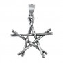 PENDENTIF mixte Étoile argent 925