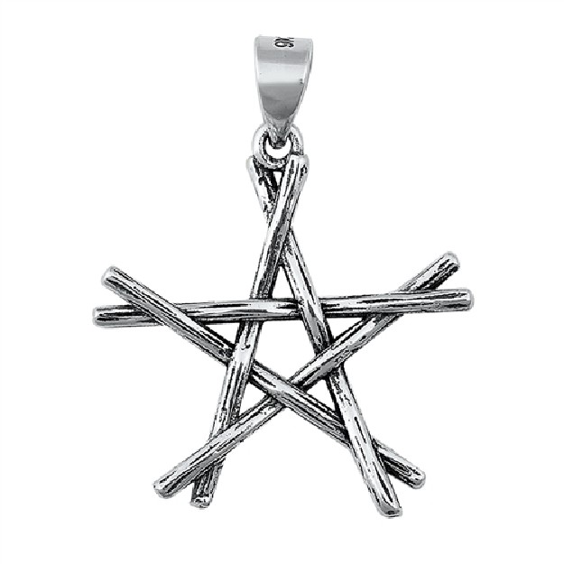 PENDENTIF mixte Étoile argent 925