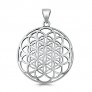 PENDENTIF Médaillon rond Mandala argent 925