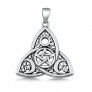 PENDENTIF mixte Triquetra: Soleil, Lunes et Étoiles argent 925