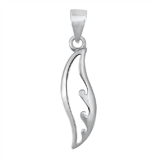 PENDENTIF mixte Vague argent 925