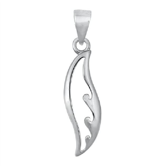 PENDENTIF mixte Vague argent 925