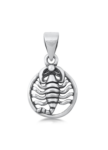 PENDENTIF mixte Scorpion argent 925