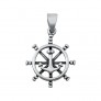 PENDENTIF mixte Barre de Navigation avec Ancre Marine argent 925