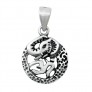 PENDENTIF mixte Om & Eléphant argent 925