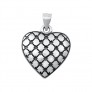 PENDENTIF mixte Cœur argent 925