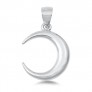 PENDENTIF mixte Croissant de Lune argent 925